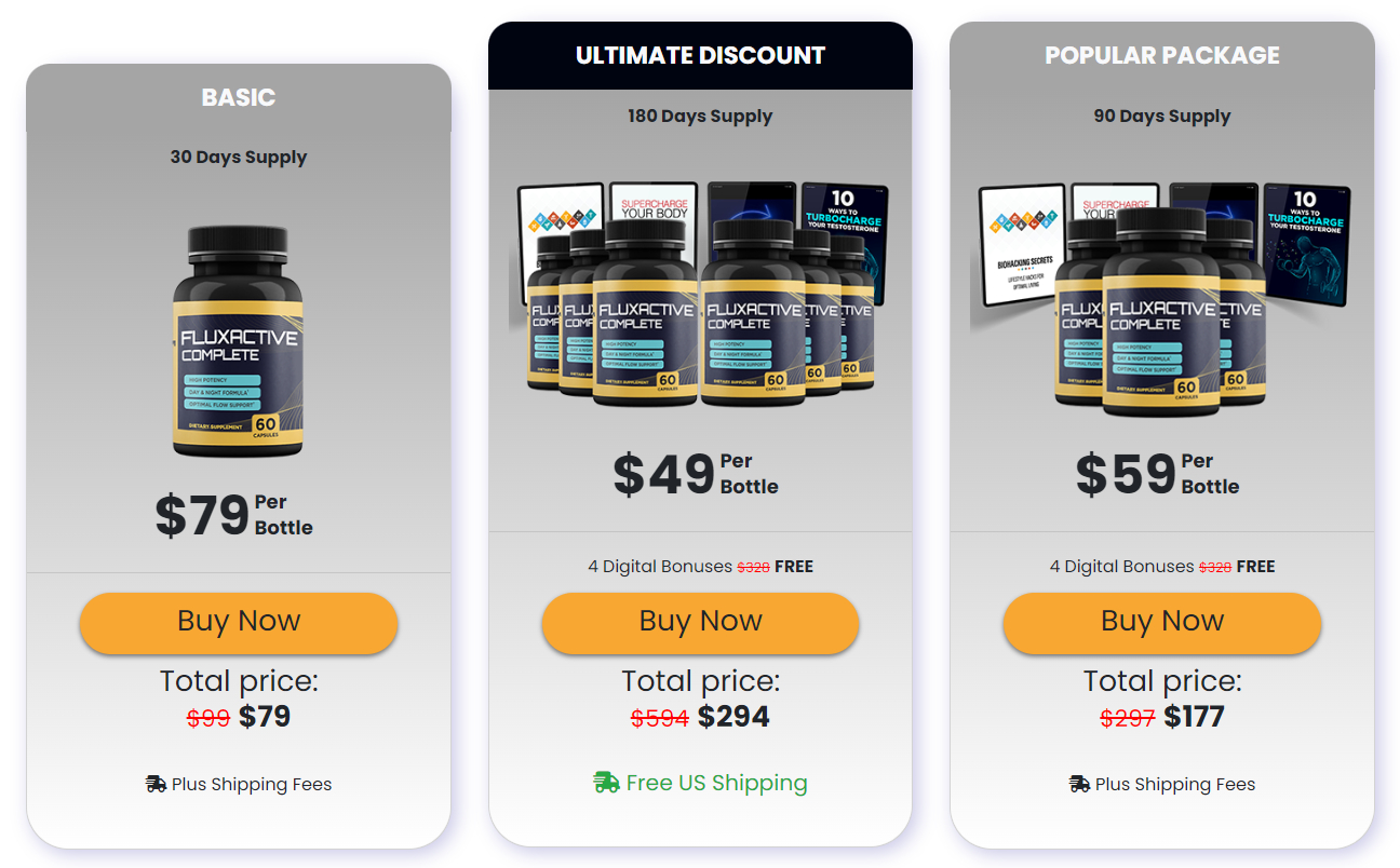  Buy Fluxactive Complete best package